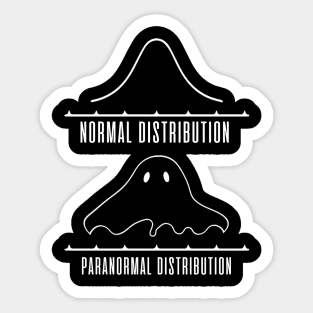 Normal Distribution Paranormal Distribution Sticker